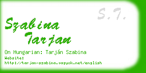 szabina tarjan business card
